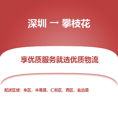 深圳到攀枝花貨運公司(當天派送）