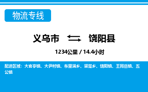 義烏市到饒陽縣物流專線-義烏市至饒陽縣貨運公司