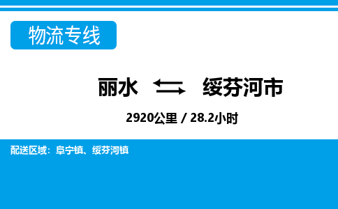 麗水到綏芬河市物流專線-麗水至綏芬河市貨運公司