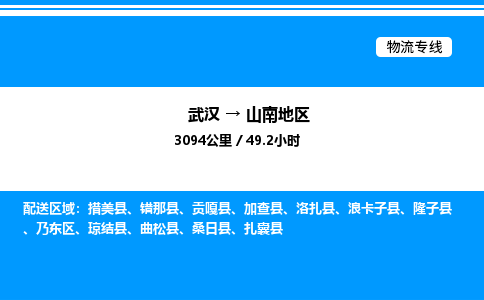 武漢到山南地區(qū)物流專線-武漢至山南地區(qū)貨運公司