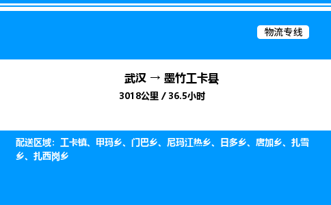 武漢到墨竹工卡縣物流專線-武漢至墨竹工卡縣貨運(yùn)公司