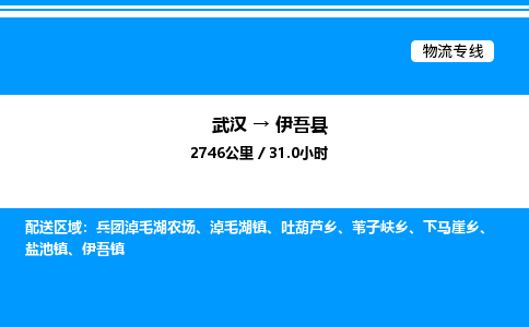 武漢到伊吾縣物流專(zhuān)線-武漢至伊吾縣貨運(yùn)公司
